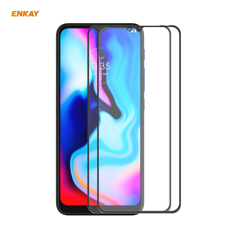 2PCS ENKAY Hat-Prince Anti-drop Full Glue Vetro temperato Pellicola a schermo intero Protezione anti-caduta, For Xiaomi 10T Lite 5G, For Samsung Galaxy M51, For Samsung Galaxy S20 FE 5G, For Motorola Moto E7 Plus, For LG K42 / K52 / K62