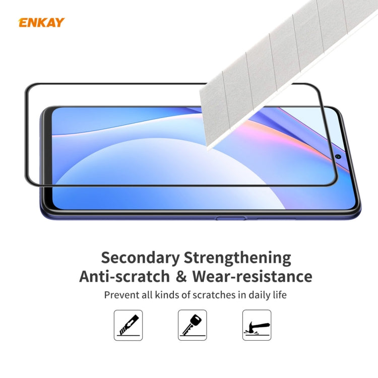 ENKAY Hat-Prince Protezione anticaduta per pellicola a schermo intero in vetro temperato con colla piena anti-caduta, For Xiaomi 10T Lite 5G, For Samsung Galaxy M51, For Samsung Galaxy S20 FE 5G, For Motorola Moto E7 Plus, For LG K42 / K52 / K62