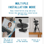B1 Webcam con rotazione di 360 gradi, risoluzione 2K, HD 1080P, 4 milioni di pixel, con microfono e treppiede