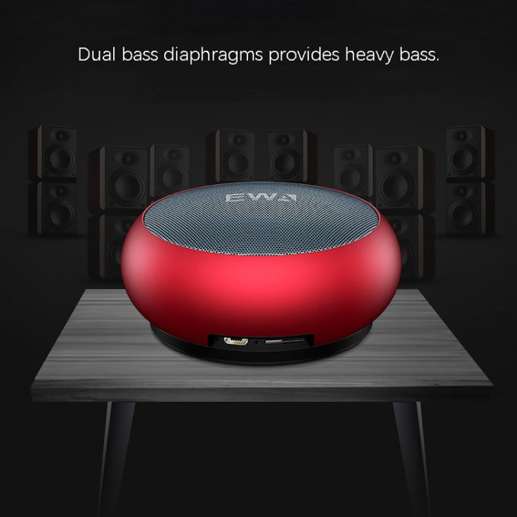 EWA A110 IPX5 Mini altoparlante Bluetooth wireless portatile impermeabile in metallo Supporta audio da 3,5 mm e scheda TF da 32 GB e chiamate