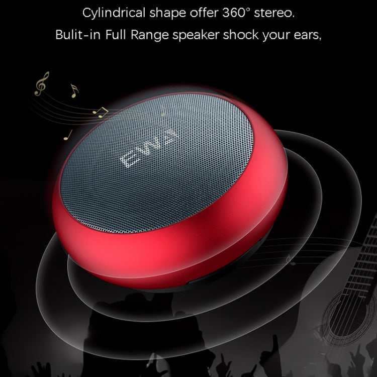 EWA A110 IPX5 Mini altoparlante Bluetooth wireless portatile impermeabile in metallo Supporta audio da 3,5 mm e scheda TF da 32 GB e chiamate