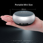 EWA A110 IPX5 Mini altoparlante Bluetooth wireless portatile impermeabile in metallo Supporta audio da 3,5 mm e scheda TF da 32 GB e chiamate