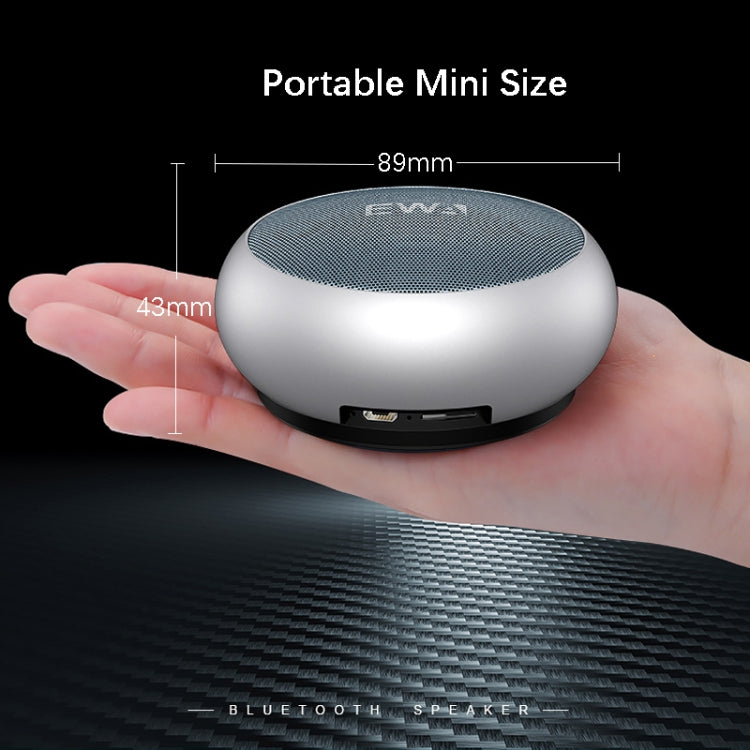 EWA A110 IPX5 Mini altoparlante Bluetooth wireless portatile impermeabile in metallo Supporta audio da 3,5 mm e scheda TF da 32 GB e chiamate