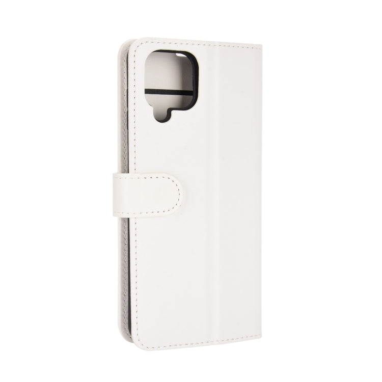 Per Samsung Galaxy A12 R64 Texture Custodia protettiva a vibrazione orizzontale singola con supporto e slot per schede e portafoglio e cornice per foto, For Samsung Galaxy A12