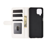 Per Samsung Galaxy A12 R64 Texture Custodia protettiva a vibrazione orizzontale singola con supporto e slot per schede e portafoglio e cornice per foto, For Samsung Galaxy A12
