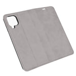 Per Samsung Galaxy A12 Custodia in pelle con ventosa magnetica per affari retro-pelle con supporto, slot per carte e portafoglio, For Galaxy A12