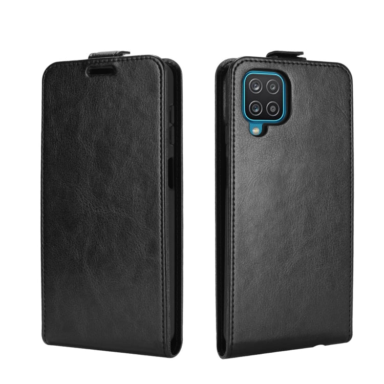 Per Samsung Galaxy A12 R64 Texture Custodia protettiva in pelle a vibrazione verticale singola con slot per schede e cornice per foto, For Galaxy A12