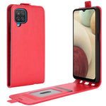 Per Samsung Galaxy A12 R64 Texture Custodia protettiva in pelle a vibrazione verticale singola con slot per schede e cornice per foto, For Galaxy A12