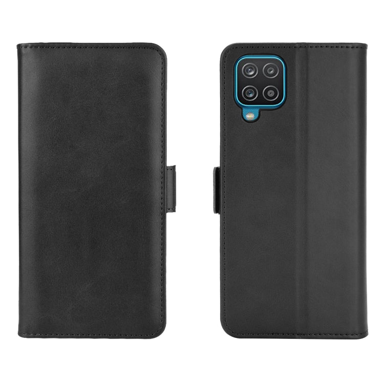 Per Samsung Galaxy A12 Custodia in pelle a vibrazione orizzontale con fibbia magnetica a doppio lato con supporto, slot per carte e portafoglio, For Galaxy A12