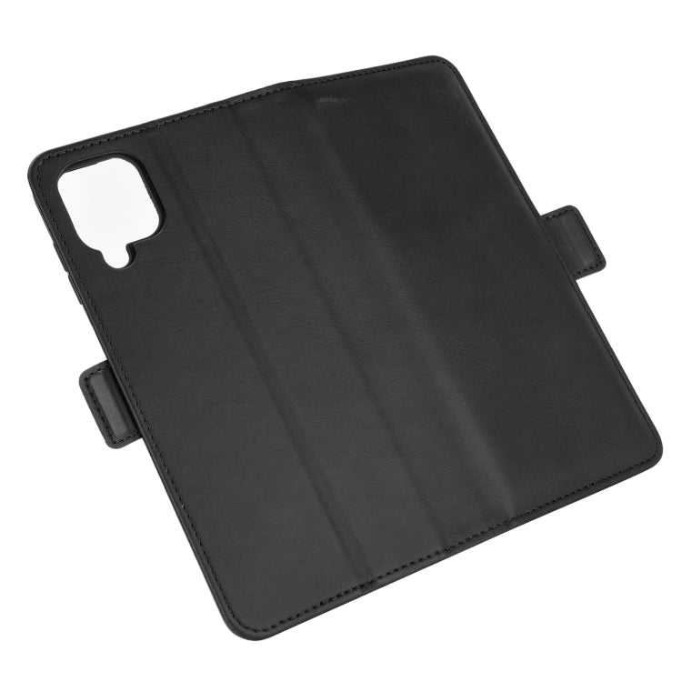 Per Samsung Galaxy A12 Custodia in pelle a vibrazione orizzontale con fibbia magnetica a doppio lato con supporto, slot per carte e portafoglio, For Galaxy A12