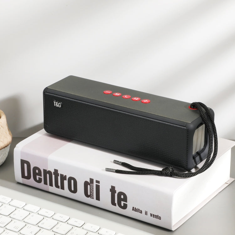 T&G TG271 Altoparlante Bluetooth subwoofer TWS con corda intrecciata, supporto USB/AUX/scheda TF/FM
