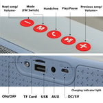 T&G TG271 Altoparlante Bluetooth subwoofer TWS con corda intrecciata, supporto USB/AUX/scheda TF/FM