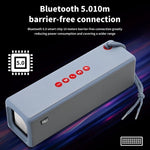 T&G TG271 Altoparlante Bluetooth subwoofer TWS con corda intrecciata, supporto USB/AUX/scheda TF/FM