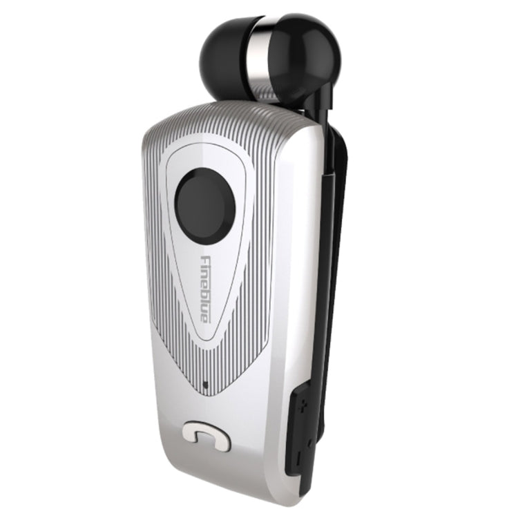 F930 CSR4.1 Auricolare Bluetooth antifurto con promemoria di vibrazione del chiamante con cavo retrattile, Black, White, Gold, Silver