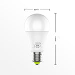Lampadina intelligente LED WIFI E27 RGBCW da 9 W. Luce per automazione domestica intelligente senza fili, 220V