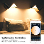 Lampadina intelligente LED WIFI E27 RGBCW da 9 W. Luce per automazione domestica intelligente senza fili, 220V