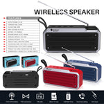 NewRixing NR4018FM TWS Altoparlante Bluetooth stereo portatile, supporto TF Card / FM / 3,5 mm AUX / U Disk / Chiamata in vivavoce