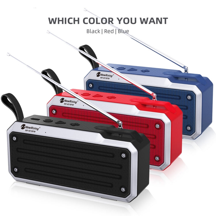 NewRixing NR4018FM TWS Altoparlante Bluetooth stereo portatile, supporto TF Card / FM / 3,5 mm AUX / U Disk / Chiamata in vivavoce