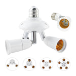 E27 a E27 Splitter LED regolabile portalampada adattatore convertitore presa portalampada, 1 In 1, 2 In 1, 3 In 1, 4 In 1, 5 In 1