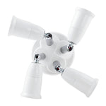 E27 a E27 Splitter LED regolabile portalampada adattatore convertitore presa portalampada, 1 In 1, 2 In 1, 3 In 1, 4 In 1, 5 In 1