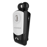 F960 CSR4.1 Auricolare Bluetooth antifurto con promemoria di vibrazione del chiamante con cavo retrattile, Black, White, Gold, Silver