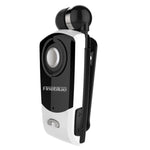 F960 CSR4.1 Auricolare Bluetooth antifurto con promemoria di vibrazione del chiamante con cavo retrattile, Black, White, Gold, Silver