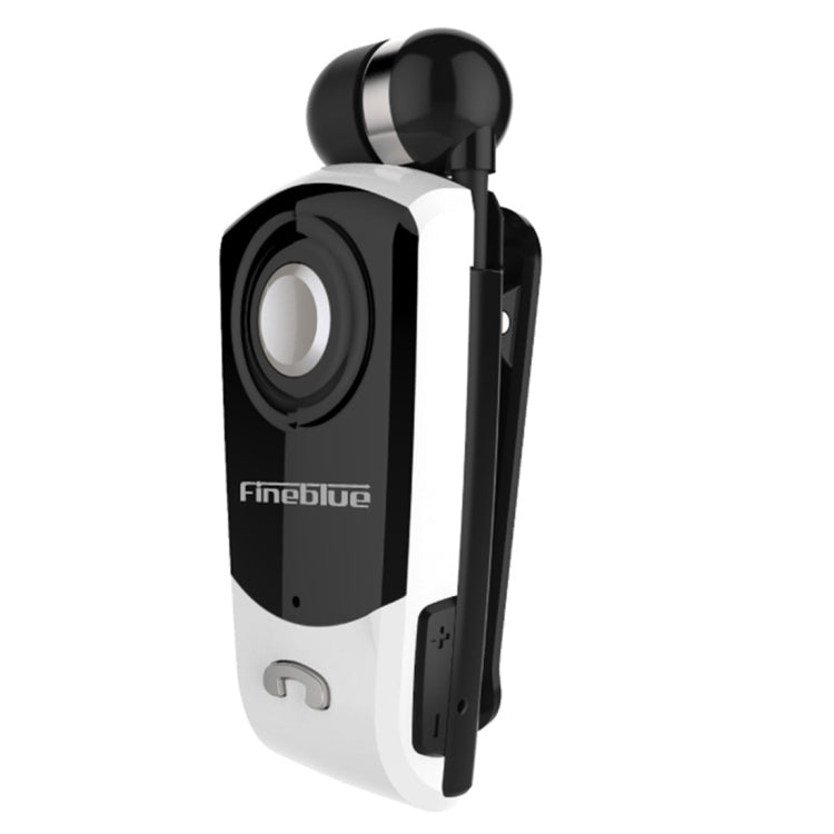 F960 CSR4.1 Auricolare Bluetooth antifurto con promemoria di vibrazione del chiamante con cavo retrattile, Black, White, Gold, Silver