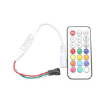 Controller LED RGB con telecomando RF a 21 tasti per striscia LED WS2812B WS2811