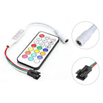 Controller LED RGB con telecomando RF a 21 tasti per striscia LED WS2812B WS2811