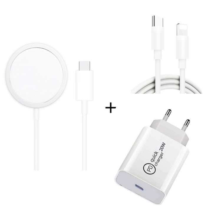 Caricabatterie wireless magnetico 3 in 1 con cavo 8 pin iPhone