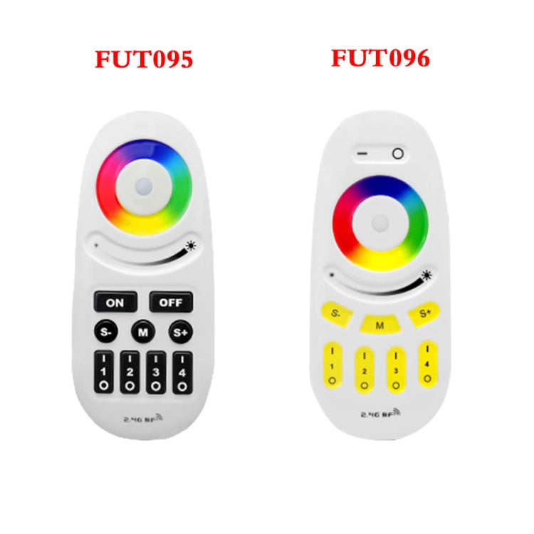 2.4G Miboxer Button Type RGBW RF Telecomando wireless a 4 zone LED per lampadina o striscia LED RGBW, FUT095, FUT096