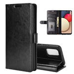 Per Samsung Galaxy A02s R64 Texture Custodia protettiva a vibrazione orizzontale singola con supporto e slot per schede e portafoglio e cornice per foto, For Samsung Galaxy A02s (EU Version)