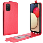 Per Samsung Galaxy A02s R64 Texture Custodia protettiva in pelle a vibrazione verticale singola con slot per schede e cornice per foto, For Galaxy A02s (EU Version)