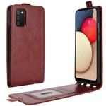Per Samsung Galaxy A02s R64 Texture Custodia protettiva in pelle a vibrazione verticale singola con slot per schede e cornice per foto, For Galaxy A02s (EU Version)