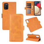 Per Samsung Galaxy A02s Custodia in pelle a vibrazione orizzontale con fibbia magnetica a doppio lato con supporto, slot per schede e portafoglio, For Galaxy A02s (EU Version)