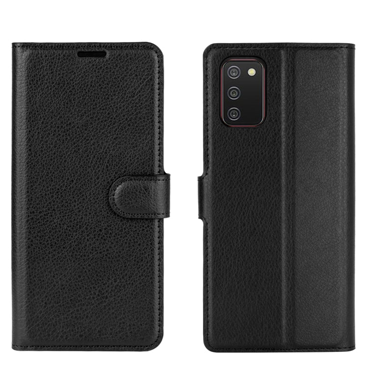 Per Samsung Galaxy A02s Litchi Texture Custodia protettiva a vibrazione orizzontale con supporto, slot per schede e portafoglio, For Galaxy A02s (EU Version), For Galaxy A02s
