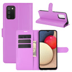 Per Samsung Galaxy A02s Litchi Texture Custodia protettiva a vibrazione orizzontale con supporto, slot per schede e portafoglio, For Galaxy A02s (EU Version), For Galaxy A02s
