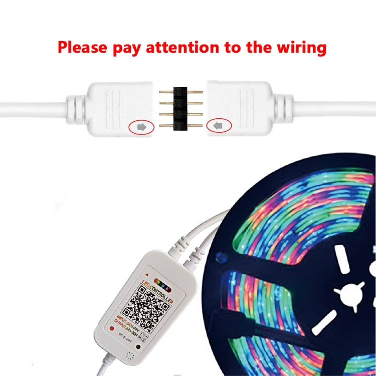 WiFi Smart 4 Pin RGB LED Strip Light Controller APP Remote Voice Control Funziona con Alexa Echo, 5-24V, WiFi 40-keys Controller, WiFi 24-keys Controller