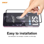 Per Samsung Galaxy S30 ENKAY Hat-Prince Full Glue 0.26mm 9H 2.5D Vetro temperato Copertura completa Supporto pellicola Sblocco impronte digitali, For Samsung Galaxy S21 5G (1 PC), 2pcsFor Samsung Galaxy S21 5G (2pcs), For Samsung Galaxy S21 5G (5pcs)  ...