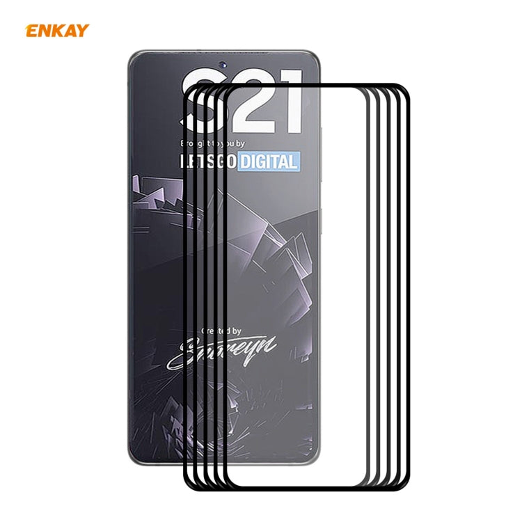 Per Samsung Galaxy S30 ENKAY Hat-Prince Full Glue 0.26mm 9H 2.5D Vetro temperato Copertura completa Supporto pellicola Sblocco impronte digitali, For Samsung Galaxy S21 5G (1 PC), 2pcsFor Samsung Galaxy S21 5G (2pcs), For Samsung Galaxy S21 5G (5pcs)  ...