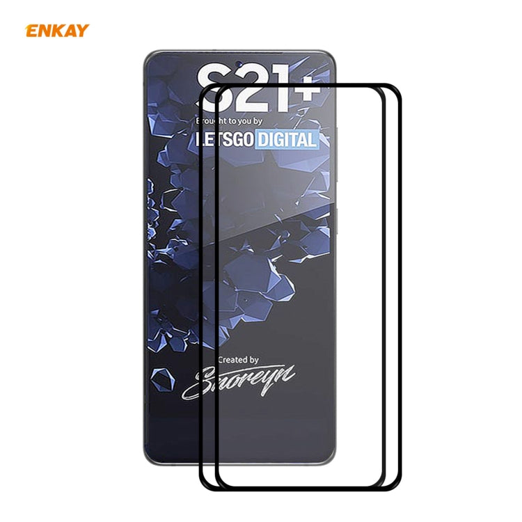 Per Samsung Galaxy S30 + ENKAY Hat-Prince Full Glue 0.26mm 9H 2.5D Vetro temperato Copertura completa Supporto pellicola Sblocco impronte digitali, 1pc, 2pcs, 5pcs, 10pcs