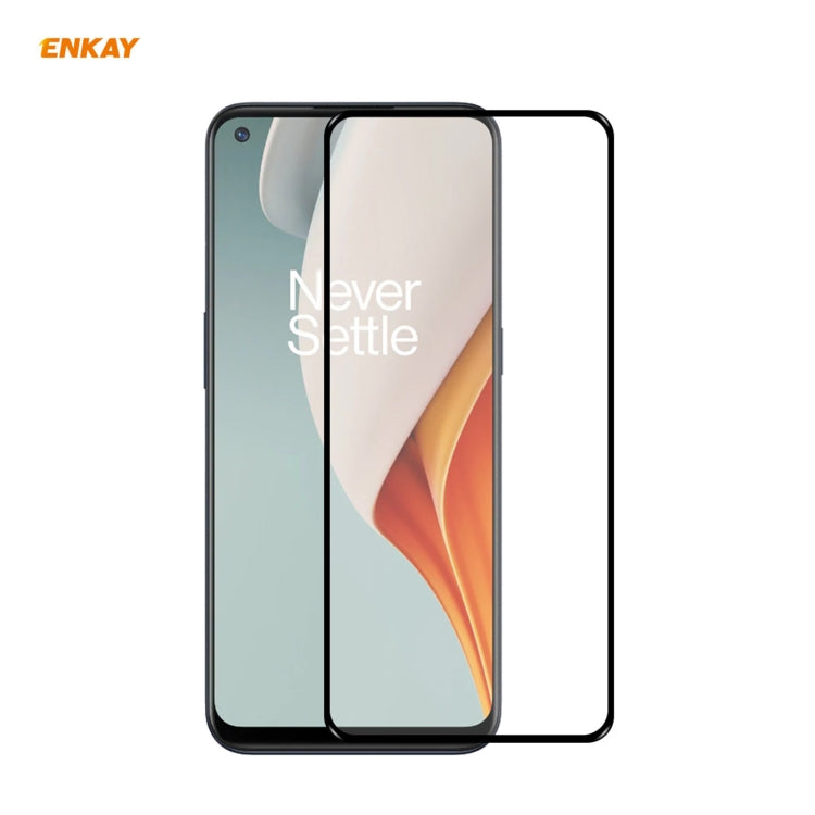 ENKAY Hat-Prince Full Glue 0.26mm 9H 2.5D Pellicola a copertura totale in vetro temperato, For Huawei Nova 8 SE, For Samsung Galaxy A12 (1 PC), For OnePlus Nord N10 5G, For OnePlus Nord N100