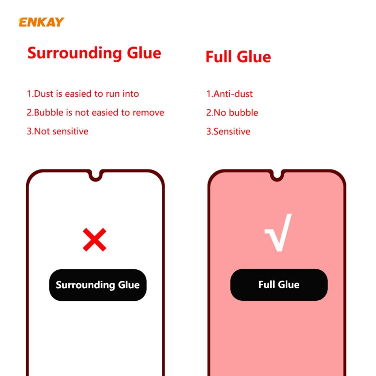 10 PZ ENKAY Hat-Prince Full Glue 0.26mm 9H 2.5D Pellicola a copertura totale in vetro temperato, For Huawei Nova 8 SE, For Samsung Galaxy A12, For OnePlus Nord N10 5G, For OnePlus Nord N100