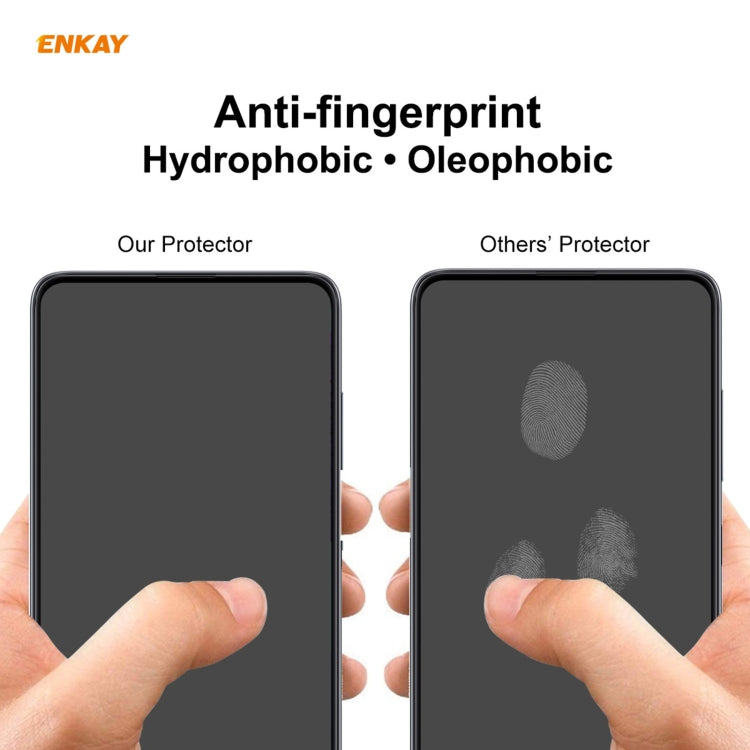 10 PZ ENKAY Hat-Prince Full Glue 0.26mm 9H 2.5D Pellicola a copertura totale in vetro temperato, For Huawei Nova 8 SE, For Samsung Galaxy A12, For OnePlus Nord N10 5G, For OnePlus Nord N100