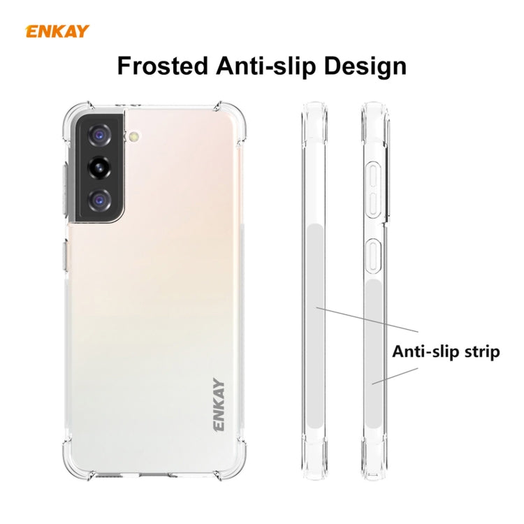 Hat-Prince ENKAY Custodia antiurto in TPU trasparente Custodia morbida antiscivolo, For Samsung Galaxy S21 5G, For Samsung Galaxy S21+ 5G, For Samsung Galaxy S21 Ultra 5G