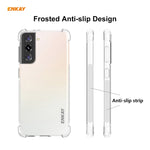 Hat-Prince ENKAY Custodia antiurto in TPU trasparente Custodia morbida antiscivolo + 0,26 mm 9H 2,5D Colla completa Copertura completa Pellicola protettiva in vetro temperato Supporto Sblocco impronte digitali, For Samsung Galaxy S21+ 5G               ...