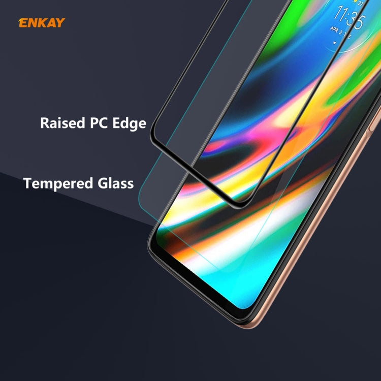 ENKAY Hat-Prince Protezione anticaduta per pellicola a schermo intero in vetro temperato con colla piena anti-caduta, For Motorola Moto G9 Plus, For Motorola Moto G9 / G9 Play, For Samsung Galaxy A12, For Xiaomi Mi 10T 5G