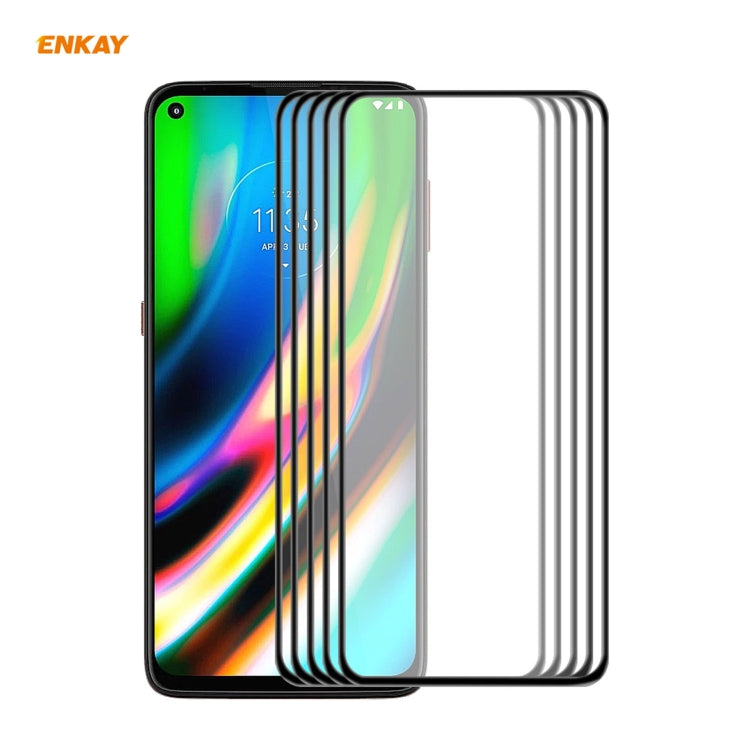 5 PZ ENKAY Hat-Prince Anti-drop Full Glue Vetro temperato Pellicola a schermo intero Protezione anti-caduta, For Motorola Moto G9 Plus, For Motorola Moto G9 / G9 Play, For Samsung Galaxy A12, For Xiaomi Mi 10T 5G