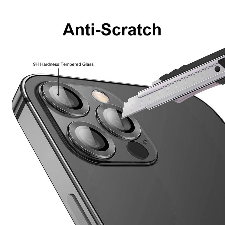 Per iPhone 12 Pro ENKAY Hat-Prince in lega di alluminio + copriobiettivo per fotocamera in vetro temperato