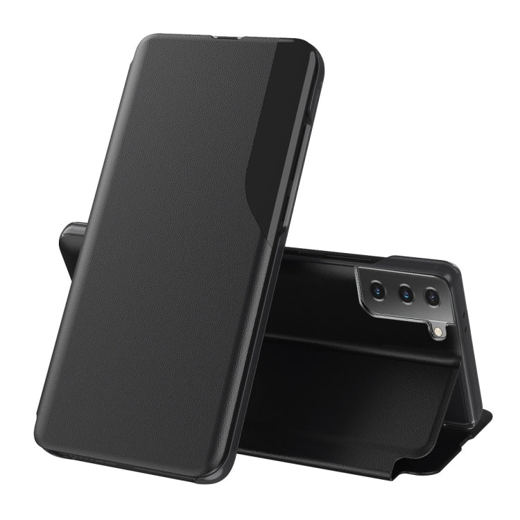 Display Laterale Custodia in Pelle Flip Orizzontale Magnetica Antiurto con Supporto, For Samsung Galaxy S21 5G, For Samsung Galaxy S21+ 5G, For Samsung Galaxy S21 Ultra 5G, For Samsung Galaxy A12